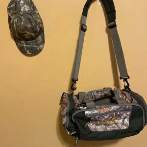 Cabela's Camouflage Duffel Bag with Black Accents